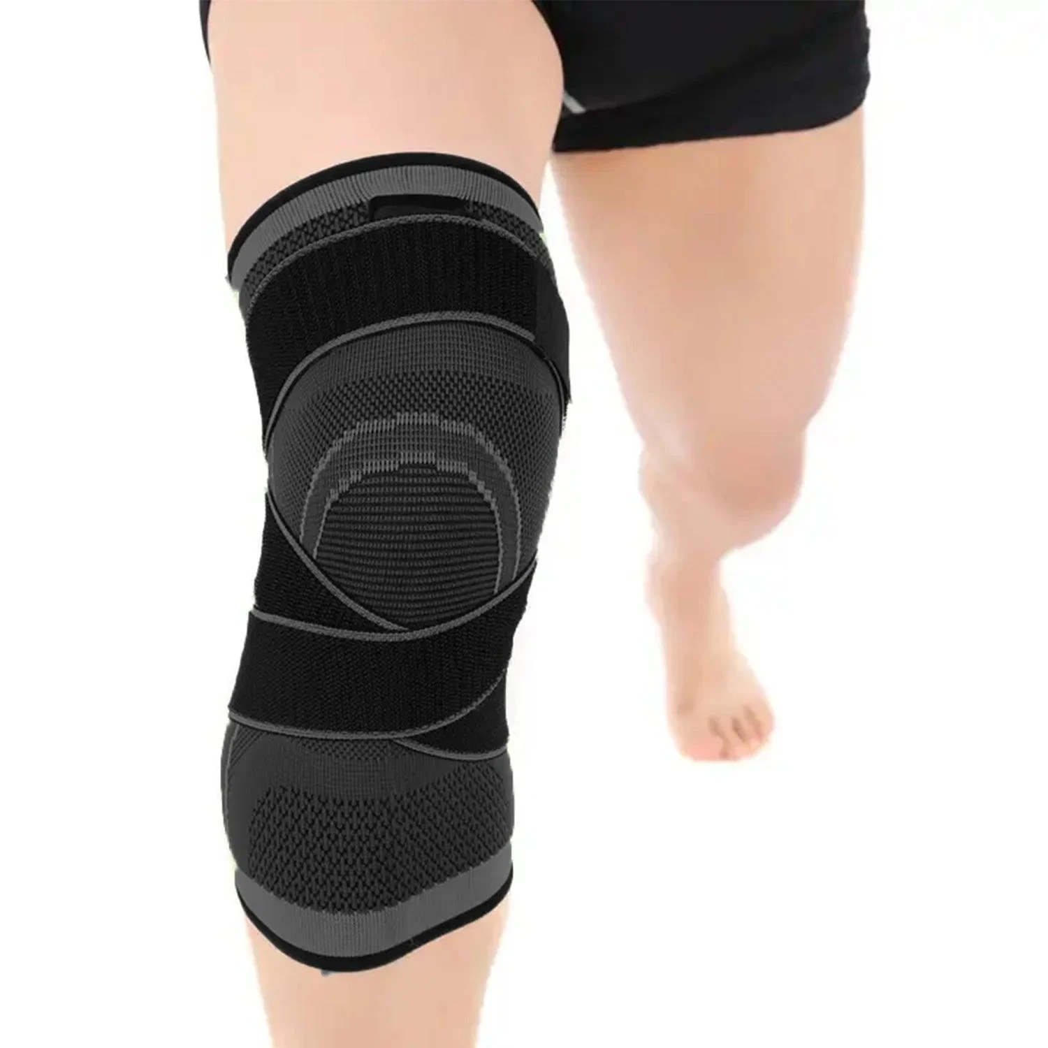 Compression Knee Support Resilient+ Series 1 Pc Black 26cm
