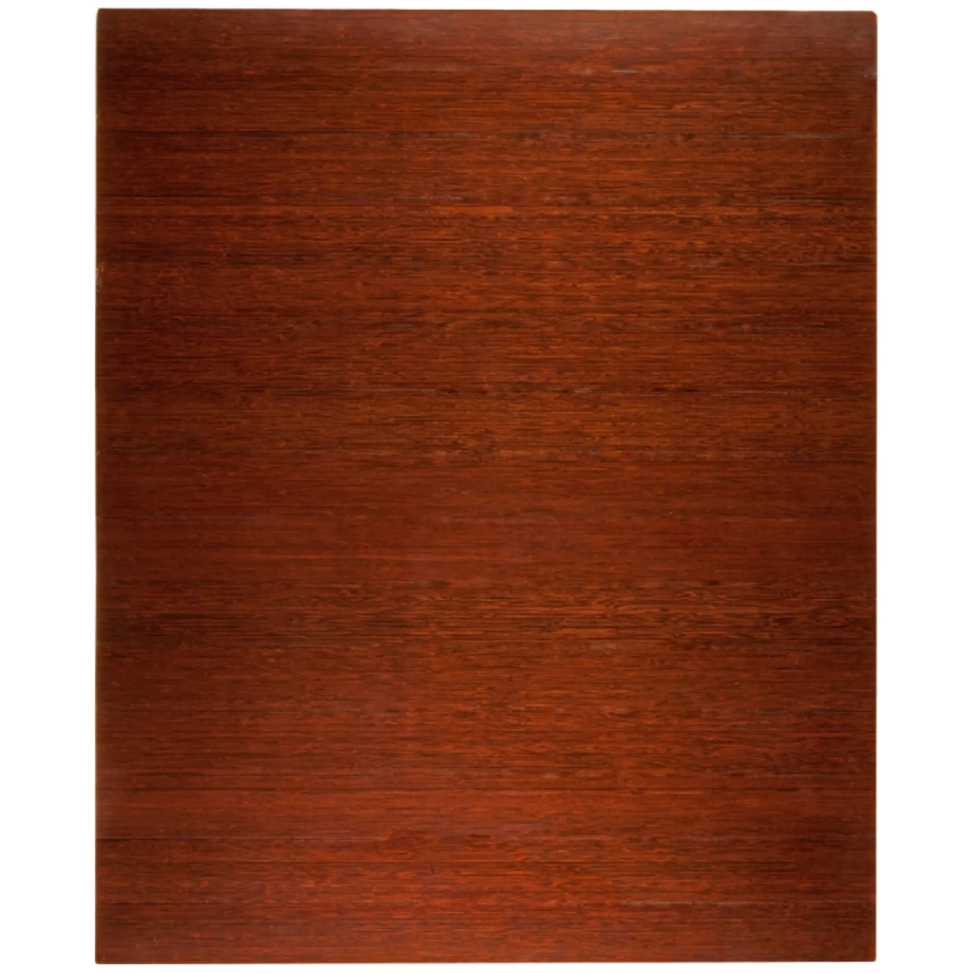 Anji Mountain Bamboo Chair Mat Deluxe No Lip Dark Cherry