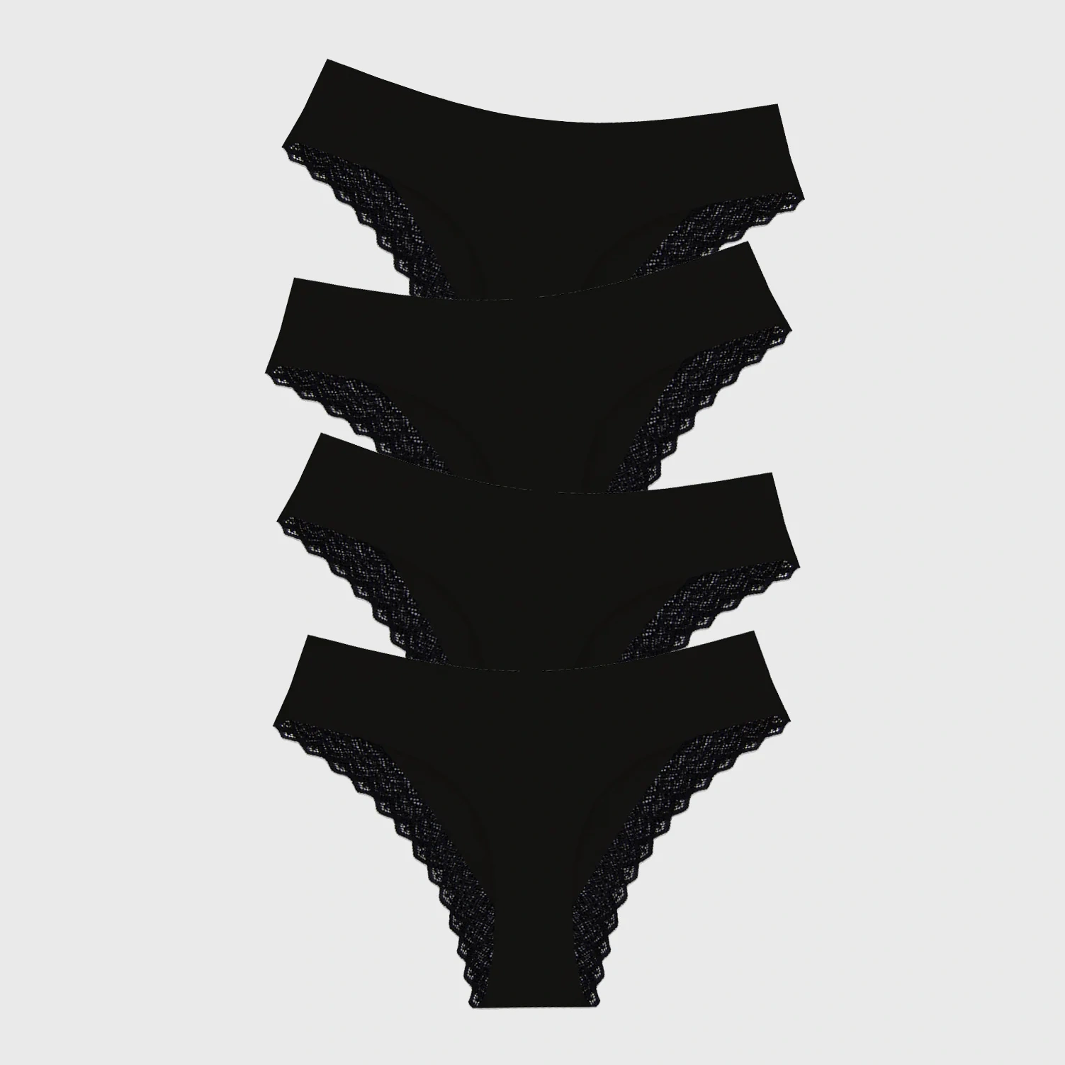 Zigzag Lace Brazilian Knicker Four Pack