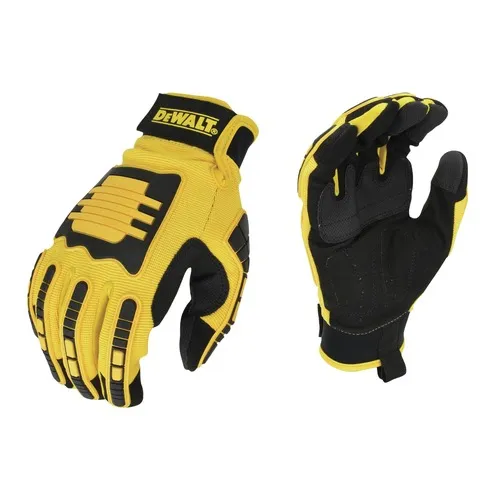 Dewalt Performance Mechanic Work Gloves - Medium, Yellow/black
