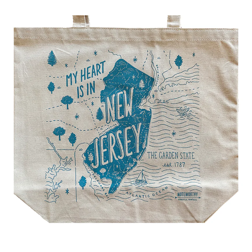 My Heart Is In New Jersey, Tote Bag
