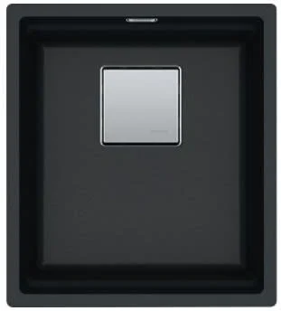 Franke 16 Inch Undermount Single Bowl Granite Sink With Onyx Finish
