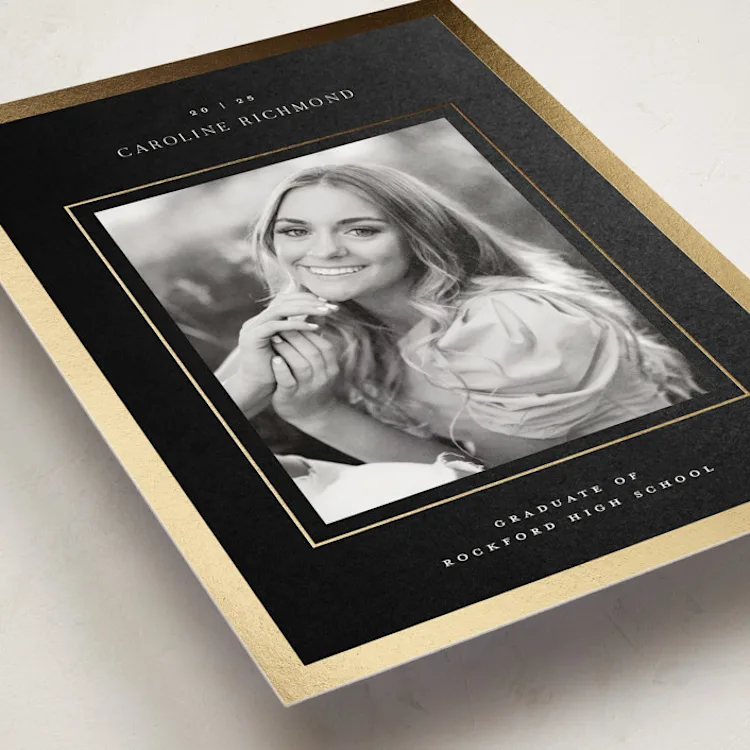 Caroline Foil-pressed Graduation Announcements
