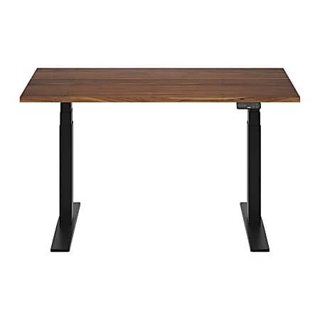 Flexispot E7commercial 55''w Electric Height Adjustable Standing Desk, Black Walnut/black