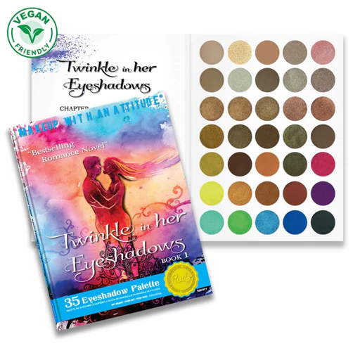 Rude Twinkle In Her Eyeshadows Book 1 Eyeshadow Palette Best Selling Romance Novel - 35 Shades