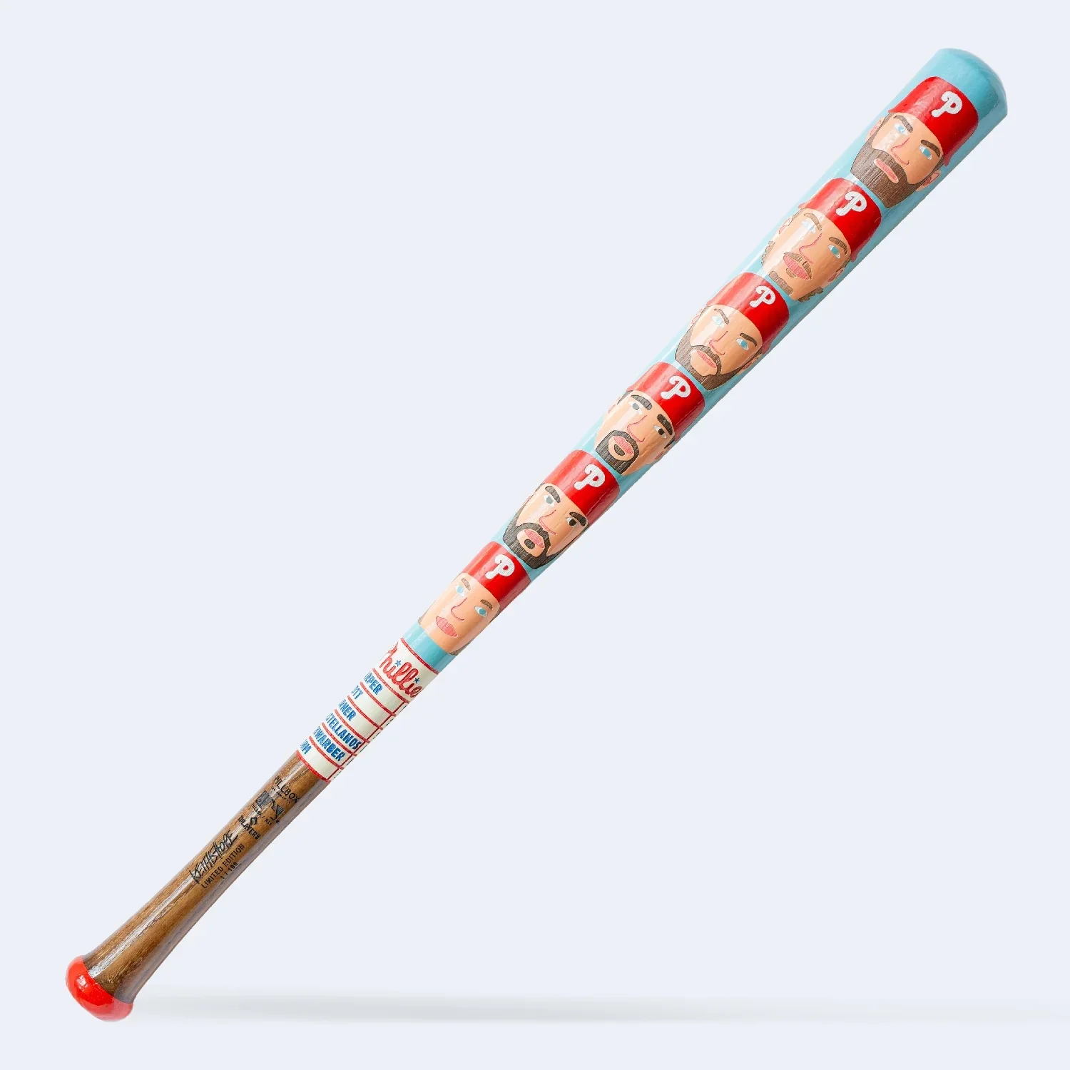 Philadelphia Phillies "portraits" Bat - Keith Shore Artist Series (mlb & Mlbpa)