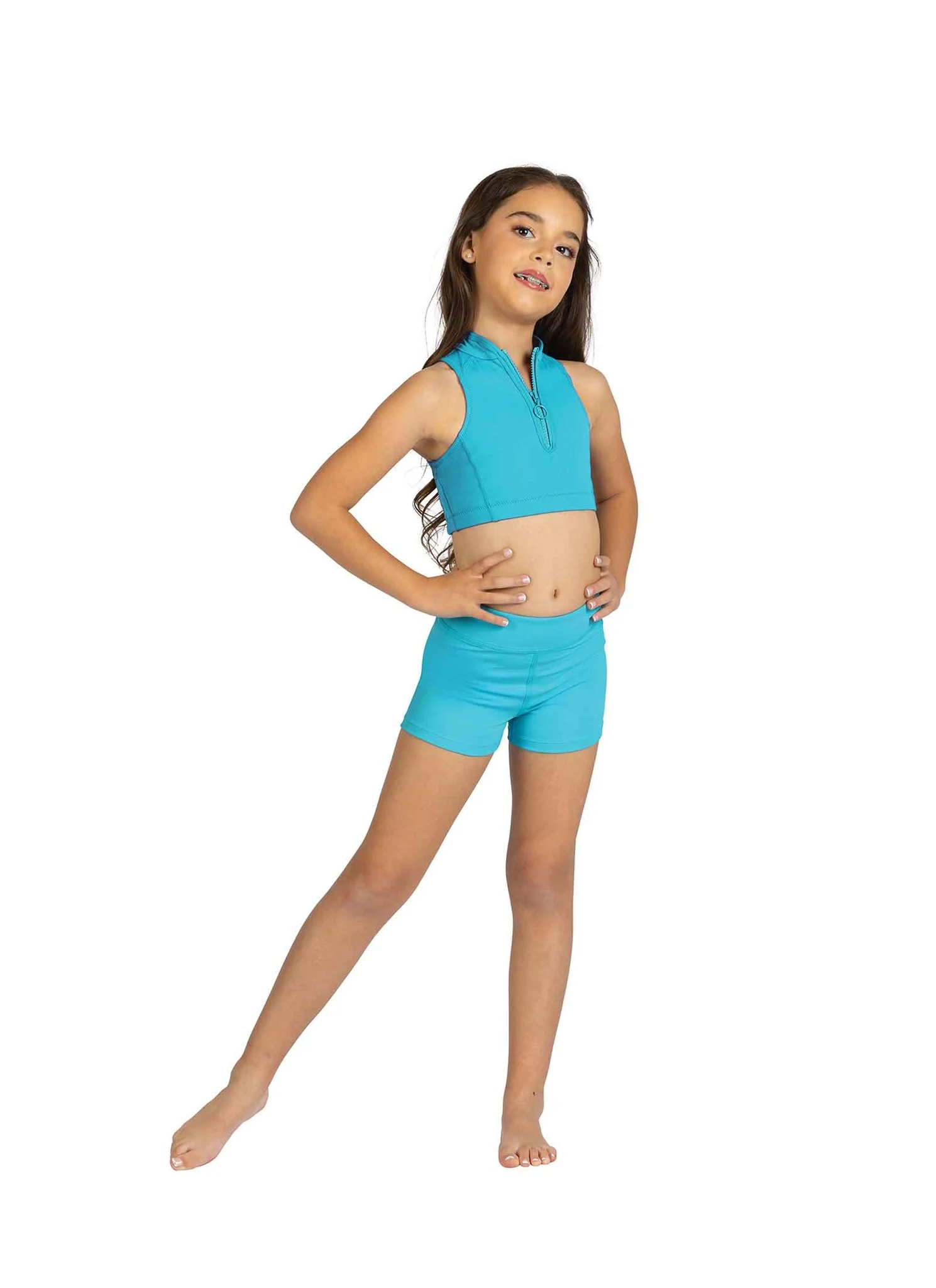 Kids Murphy Crisscross Top - Blue Lagoon