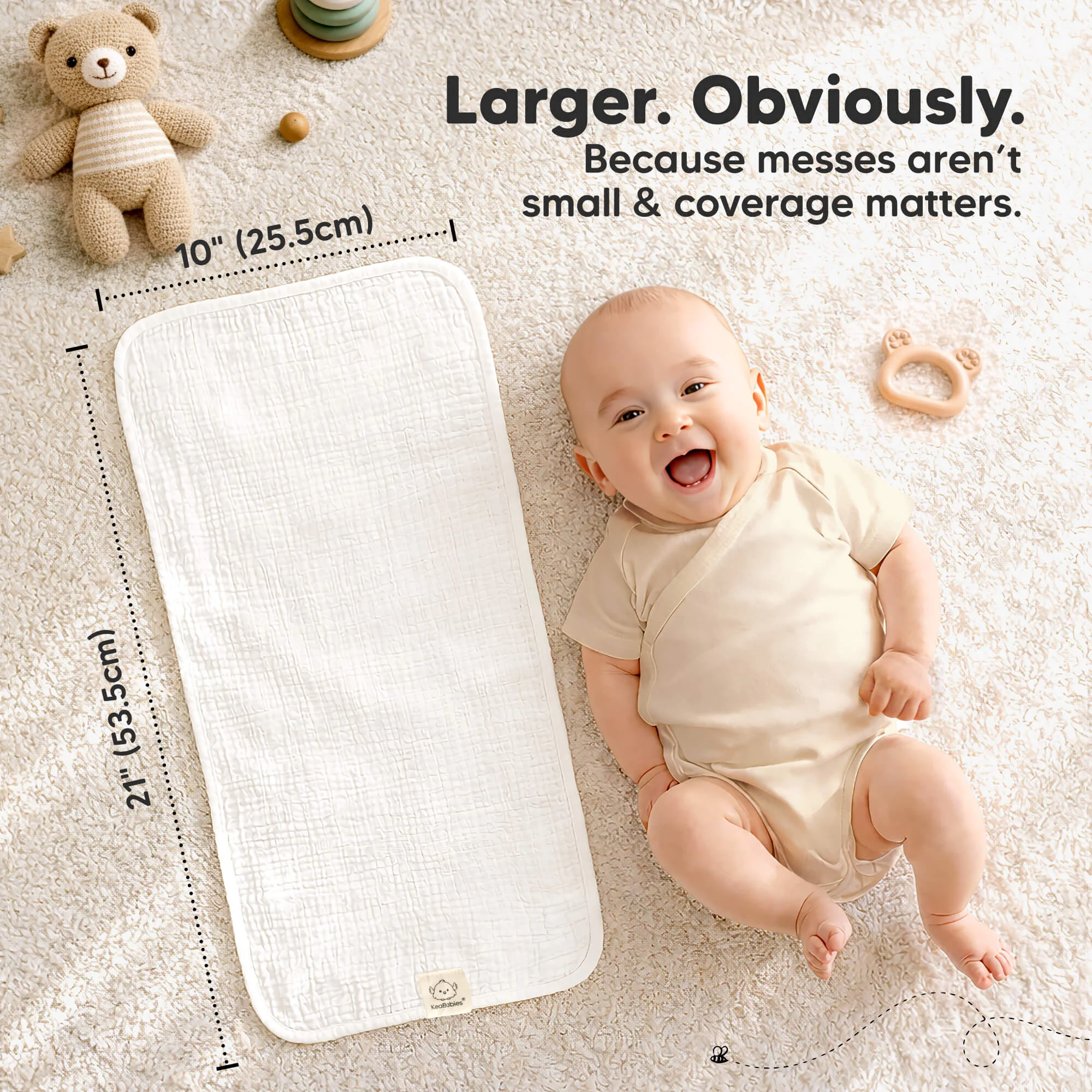 Lyra Muslin Burp Cloths - Nordic/5 Pack