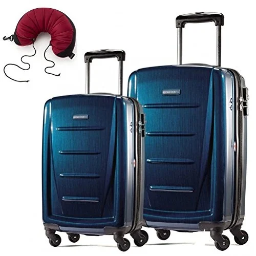 Samsonite Winfield 2 Fashion 2 Piece Set Spinner 24 And 28 With Travel Pillow