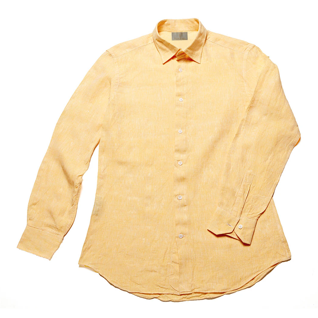 Unisex Euroflax Linen Button Down - Sand