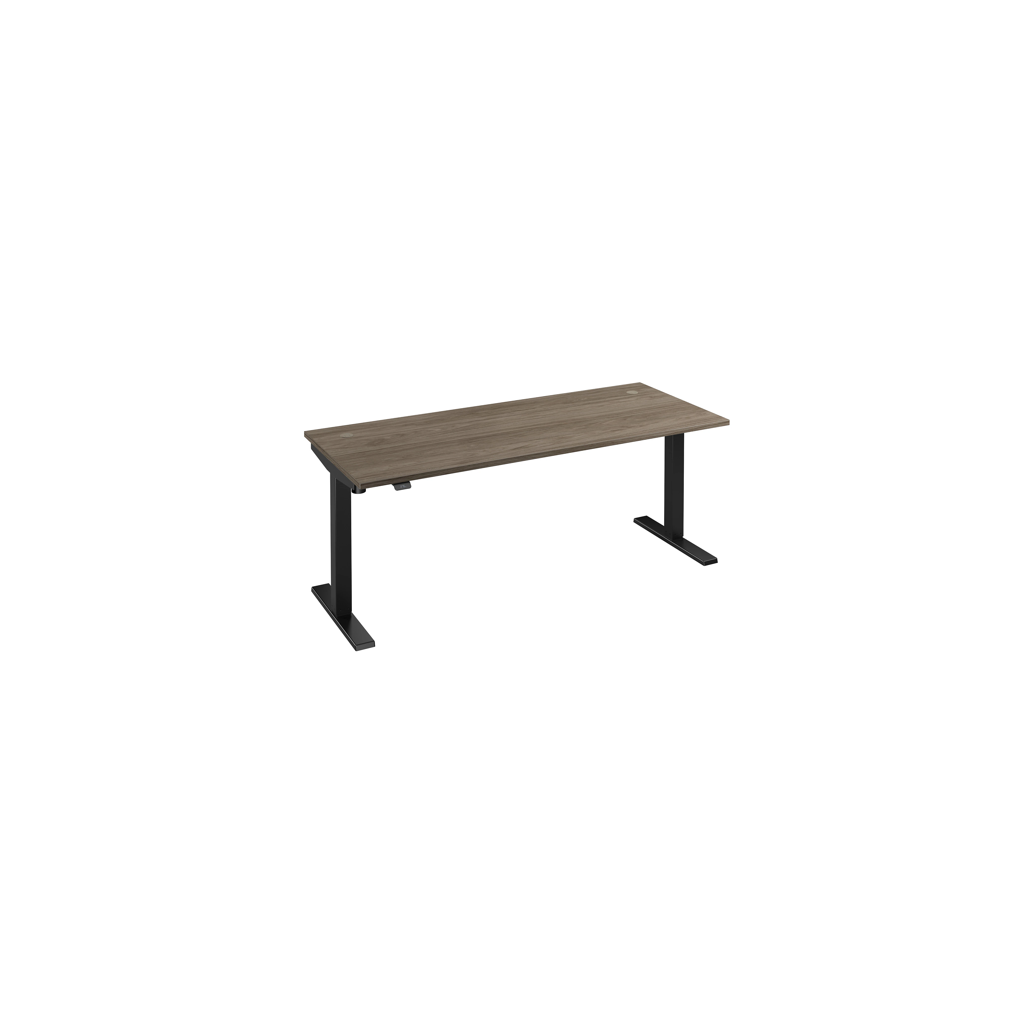 Bush Business Furniture Move 40 Series 72"w Electric Adjustable Standing Desk, Modern Hickory/black
