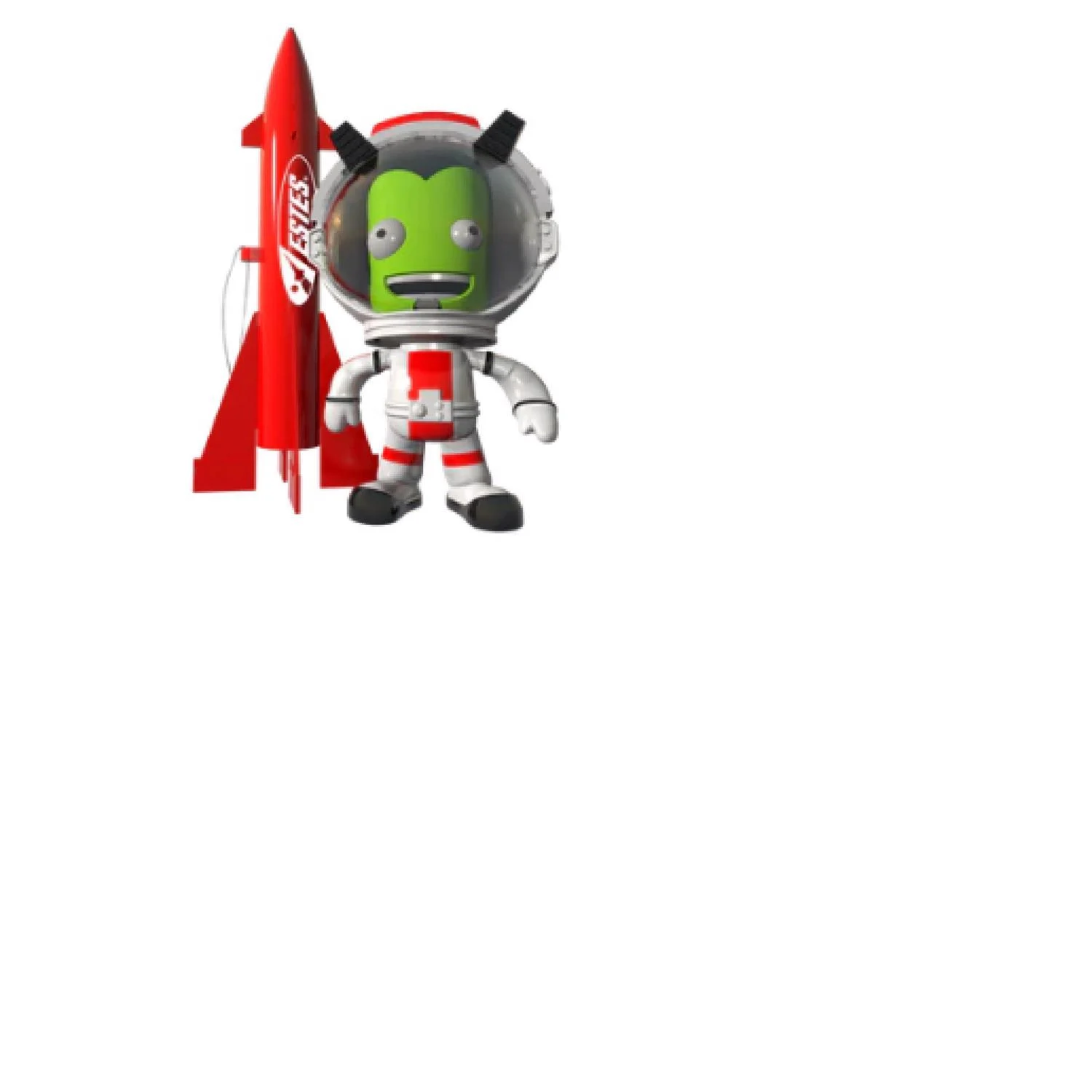 Kerbal Jebediah Rocket Ornament