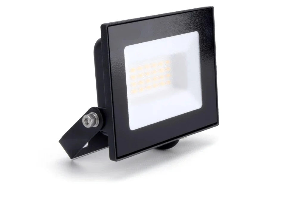 Integral Ilfle003 Compact Slim Floodlight 20w 2000lm 3000k 120 Beam 100lm/w Ip65 Ik08 Black