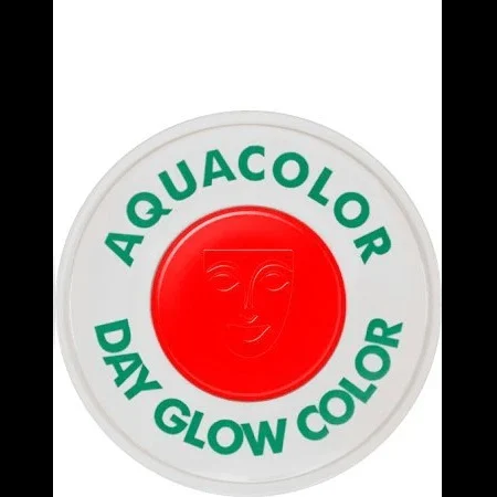Kryolan Uv Dayglow Aquacolor Water Activated Face & Body Paint - Red