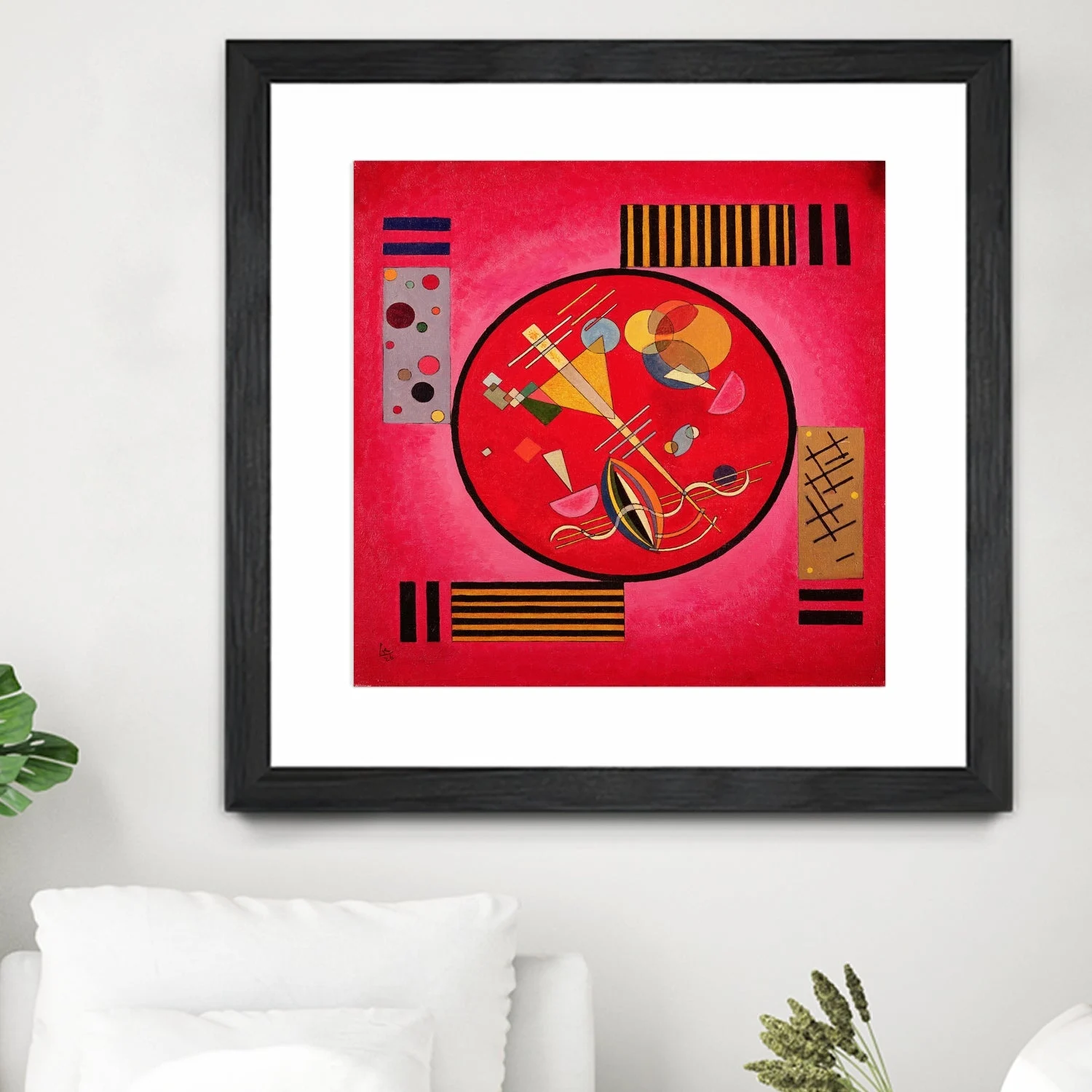 Chat, 1926 - Matted And Framed Black/36 X 36 Inches