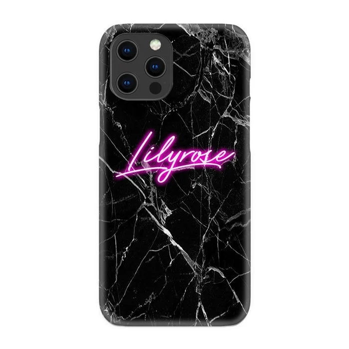 Personalised Neon Initial Iphone 17 Air Case - Standard Case/pina Colada (yellow)/black Marble