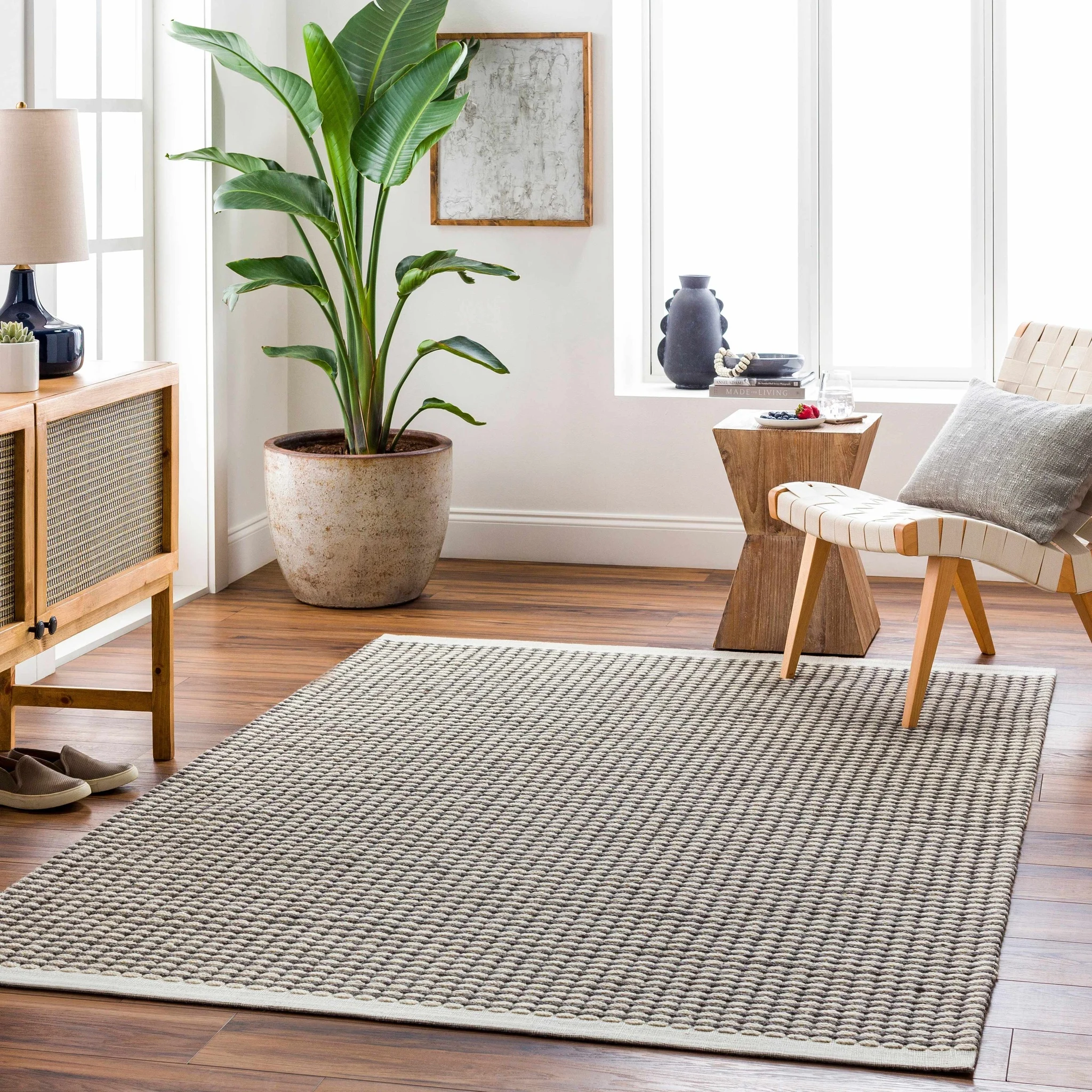 Black Emlen Area Rug - Clearance - 2' X 3' Rectangle