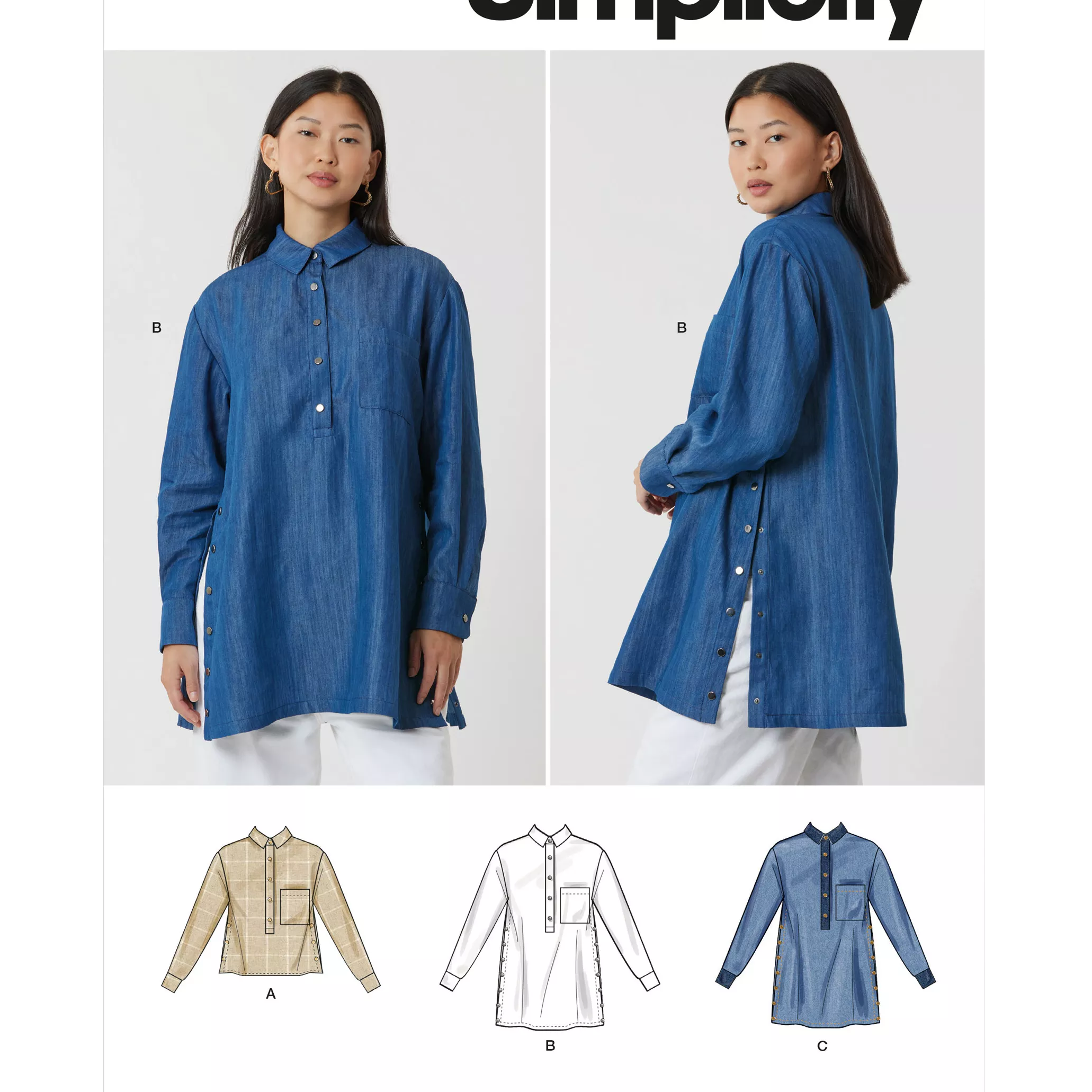 Simplicity Misses' Top And Tunic Sewing Pattern, S3068
