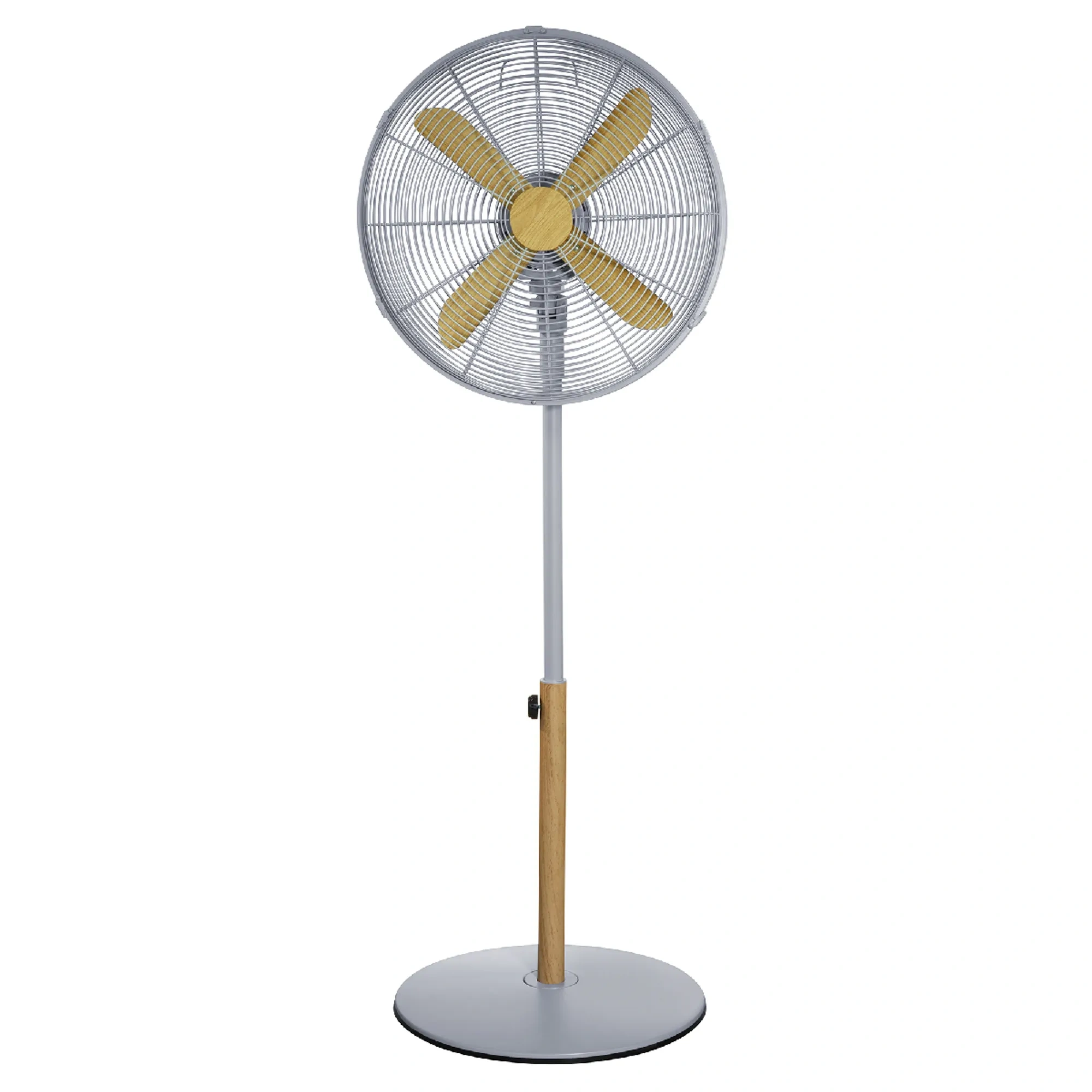 Russell Hobbs 16" Pedestal Fan Electric Cooling With Scandinavian Wood Effect