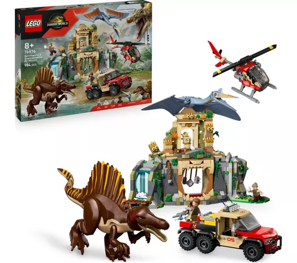 Lego Jurassic World 76976 Spinosaurus & Quetzalcoatlus Air Mission Set