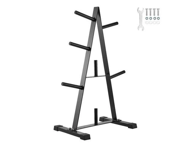 Weight Plate Rack Weight Plate Tree Home Gym Barbell Storage Stand 1 Inch