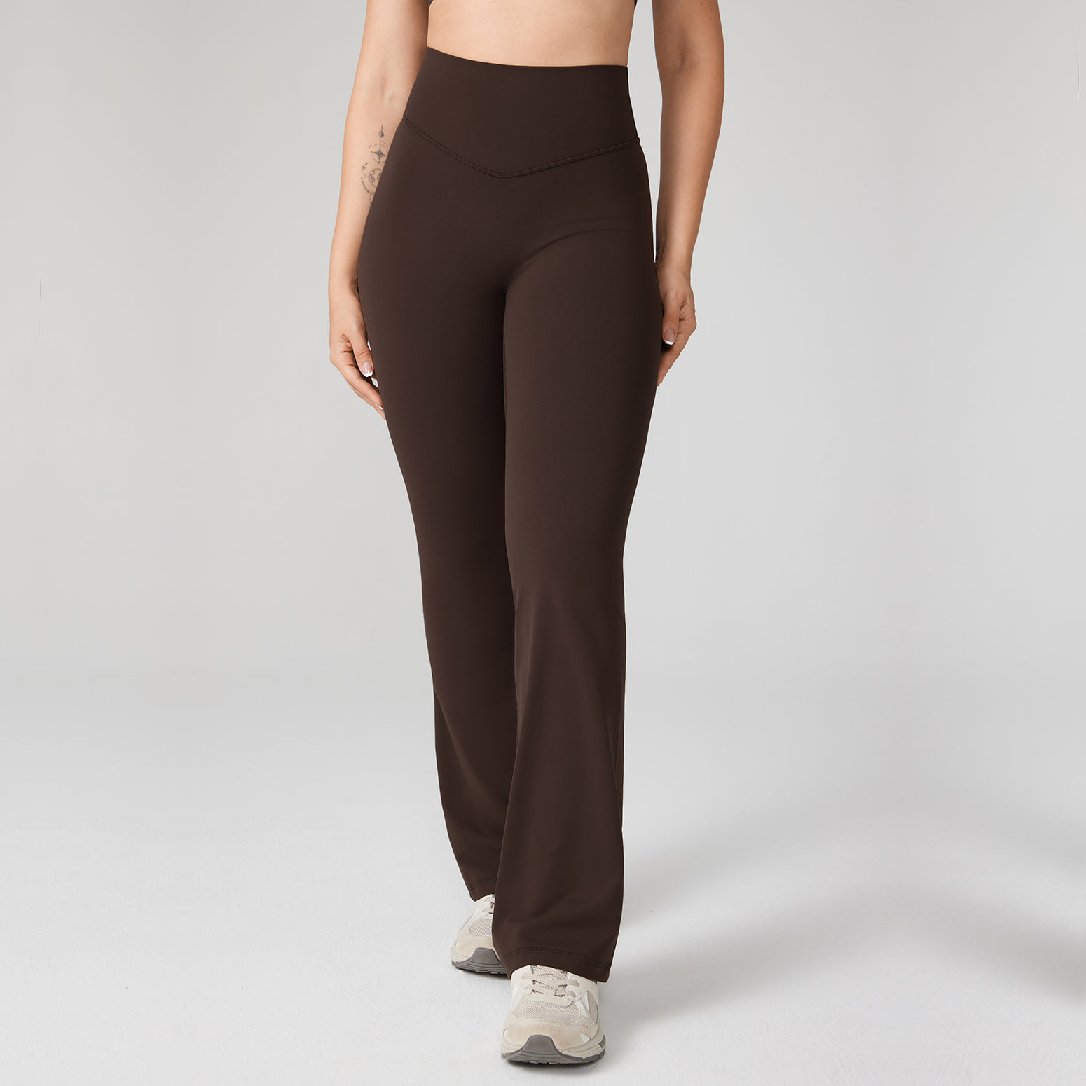 Hugcurve No Front Seam Flare Leggings 31'' – Black/m