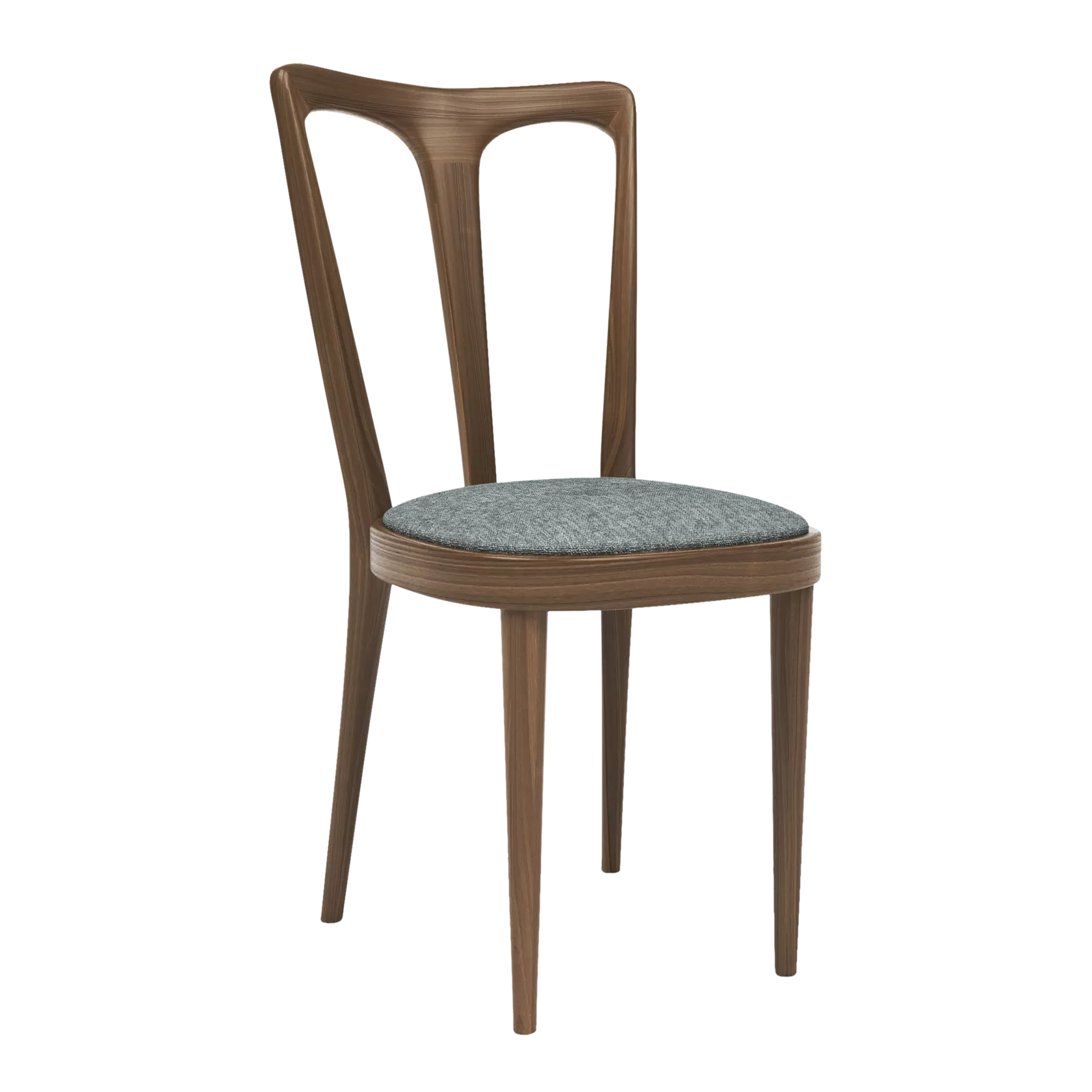 John Lewis Iris Dining Chair, Walnut Leg, Avellino Mercury