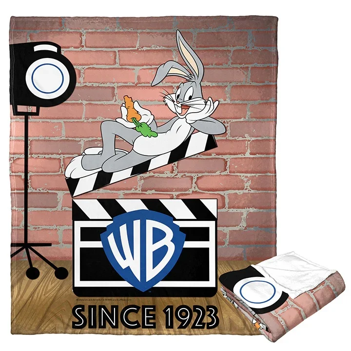 Warner Bros. Wb 100 Since 1923 Silk Touch Throw Blanket 50x60 Inches