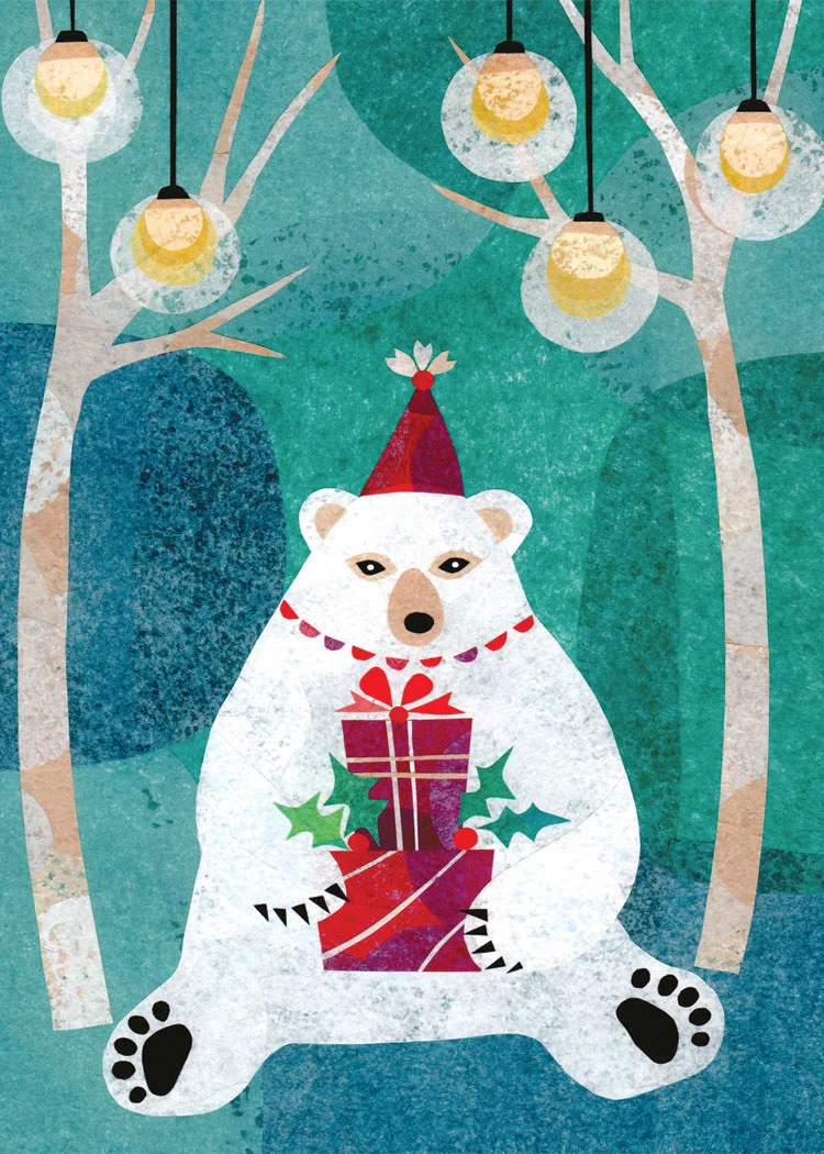 Polar Bear Presents Holiday Cards - Single Card