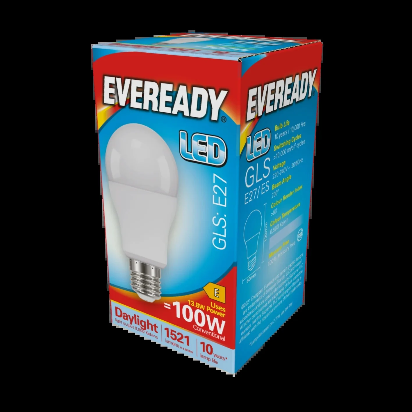 Eveready S13629 E27 Es Gls Led Bulb Opal 13.8w 1521lm Daylight 6500k