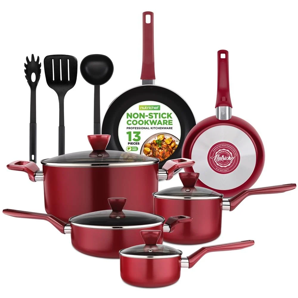 Kitchenware Pots & Pans - Stylish Kitchen Cookware Set, Non-stick (13-piece Set)