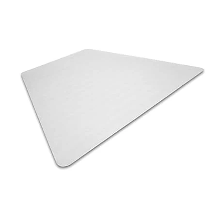 Ultimat Clear Polycarbonate Corner Workstation Chair Mat For Carpeted Floors 48" X 60"