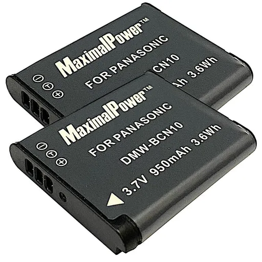 Maximalpower Replacement For Panasonic Dmw-bcn10 Battery Charger Combo , Works With Lumix Dmc-lf1, Dmc-lf1k, Dmc-lf1w (choose Option) - 2 Pack