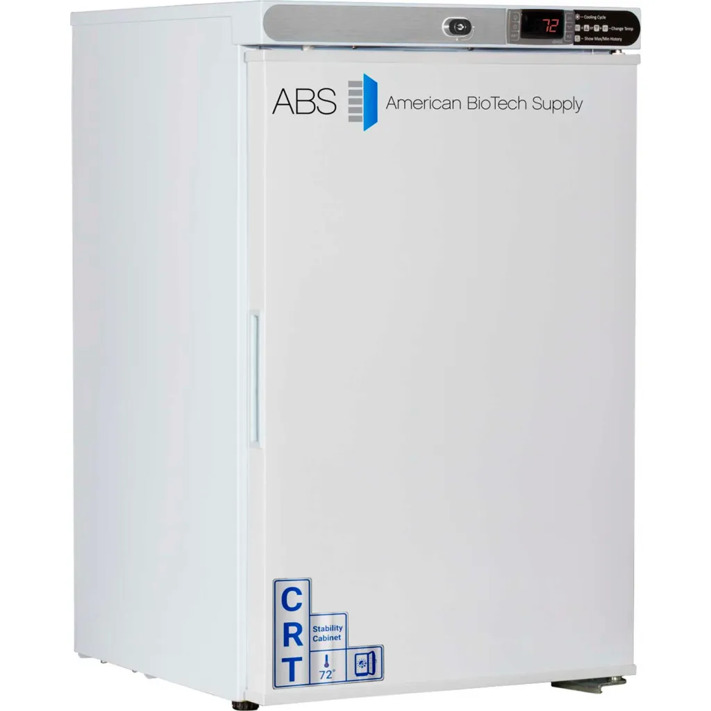 Abs Freestanding Undercounter Controlled Room Temperature Cabinet, 2.5 Cu.ft., Solid Door