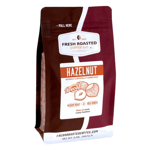 Decaf Hazelnut Flavored Roasted Coffee - Whole Bean