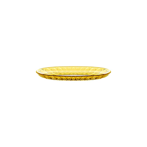 Small Oval Serving Dish "vanity" - Saffron Yellow/all
