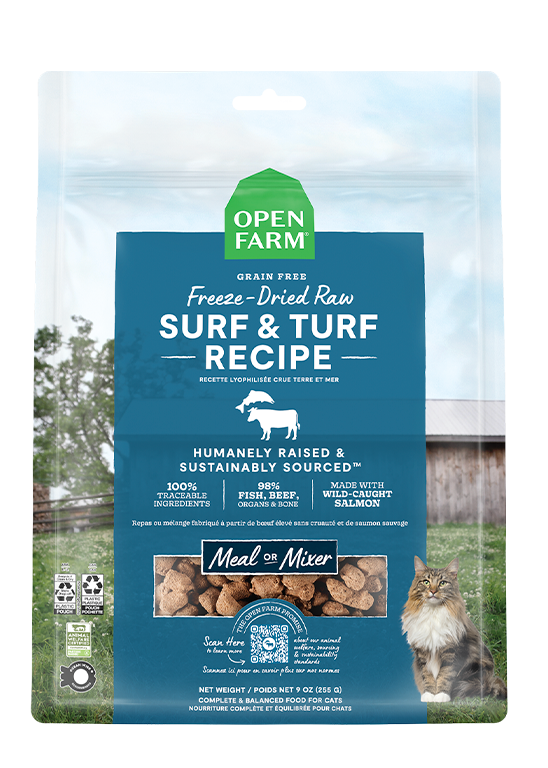 Surf & Turf Freeze Dried Raw Morsels For Cats - 3.5 Oz