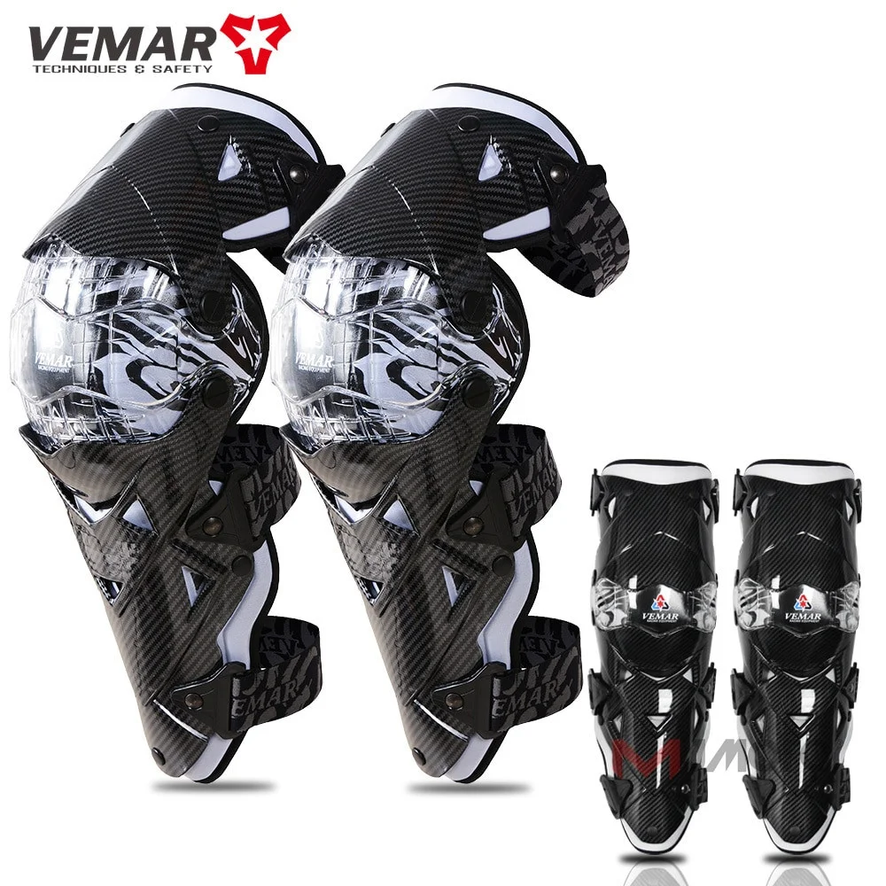 Vemar 4pcs Motorcycle Protective Kneepad Sport Knee Pad Hard Shell Protector Knee & Elbow Pads