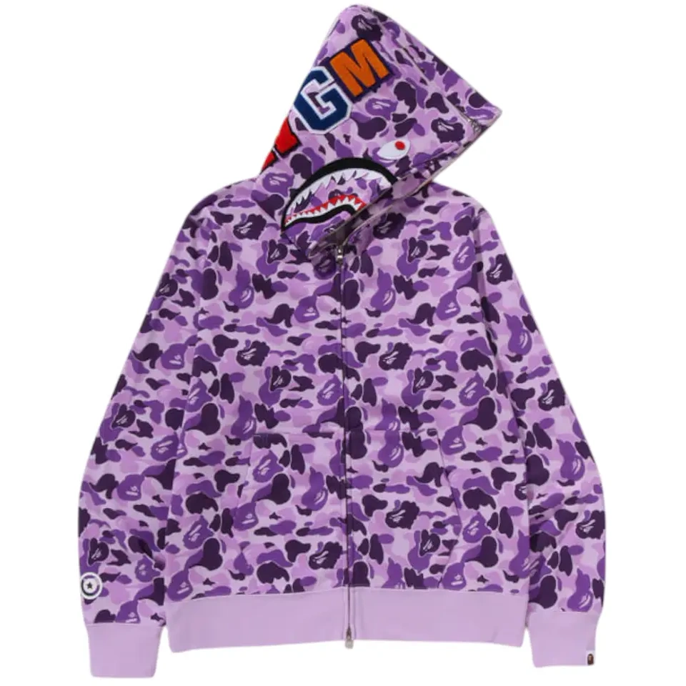 Bape Store Taipei Separate Shark Full Zip Hoodie Multicolor