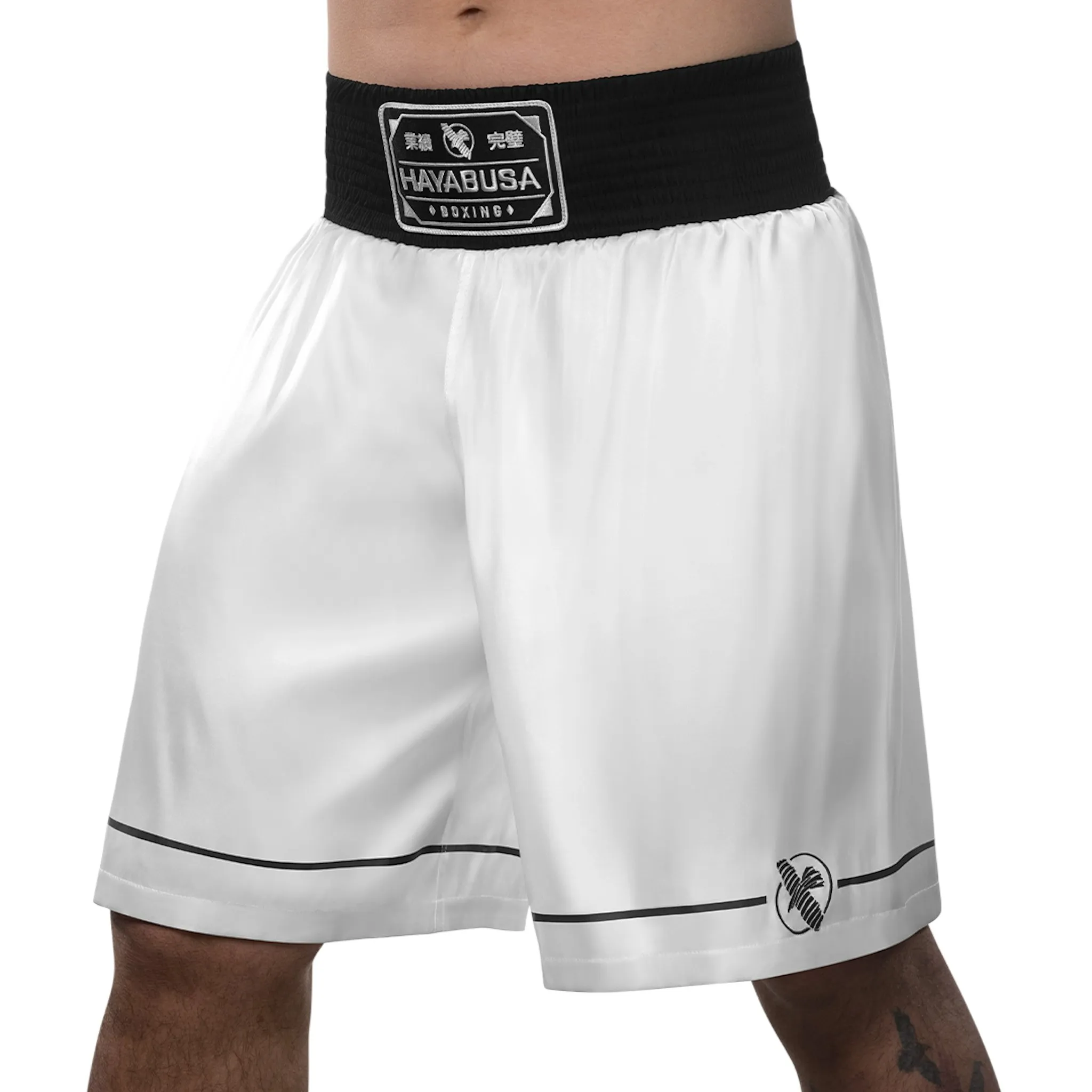 Hayabusa Pro Boxing Shorts - White