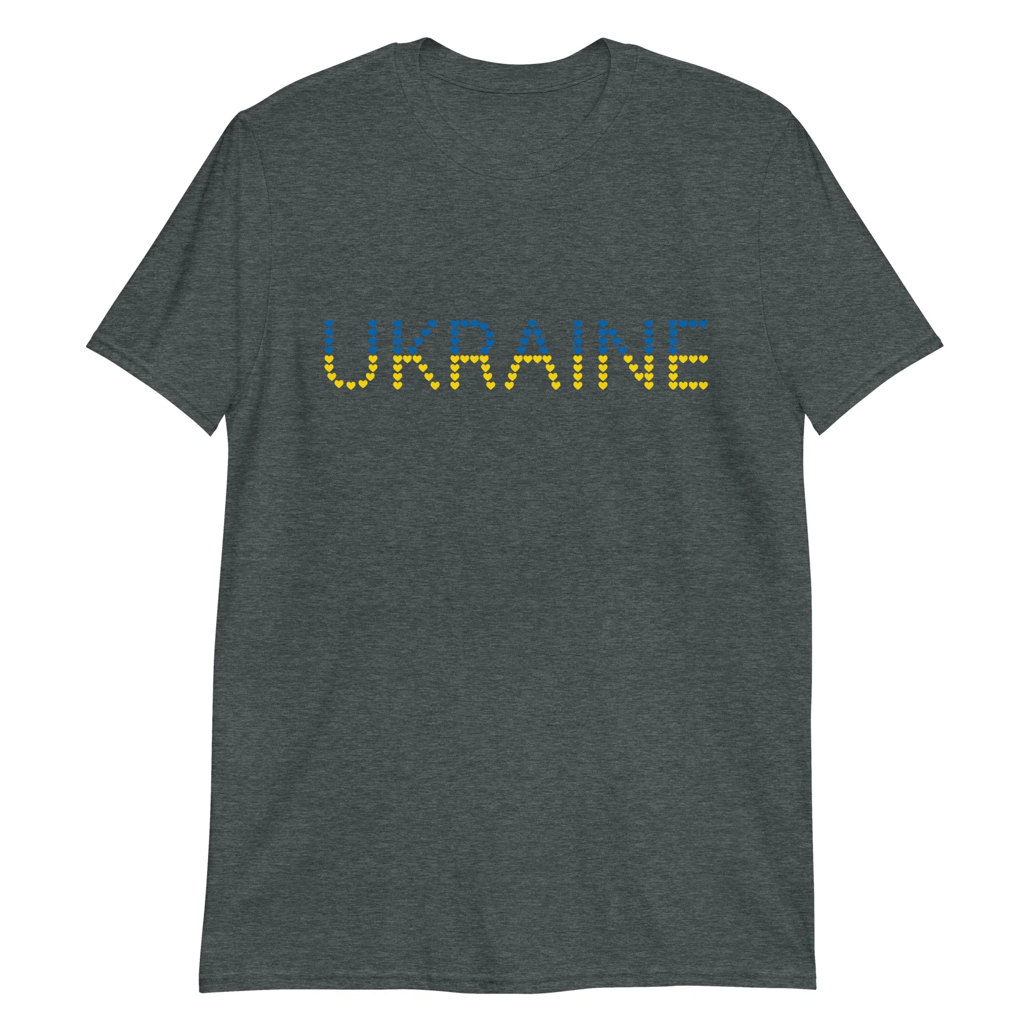 Sending Love To Ukraine T-shirt - Dark Heather/3xl
