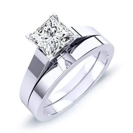 Rosemary Princess Moissanite Bridal Set