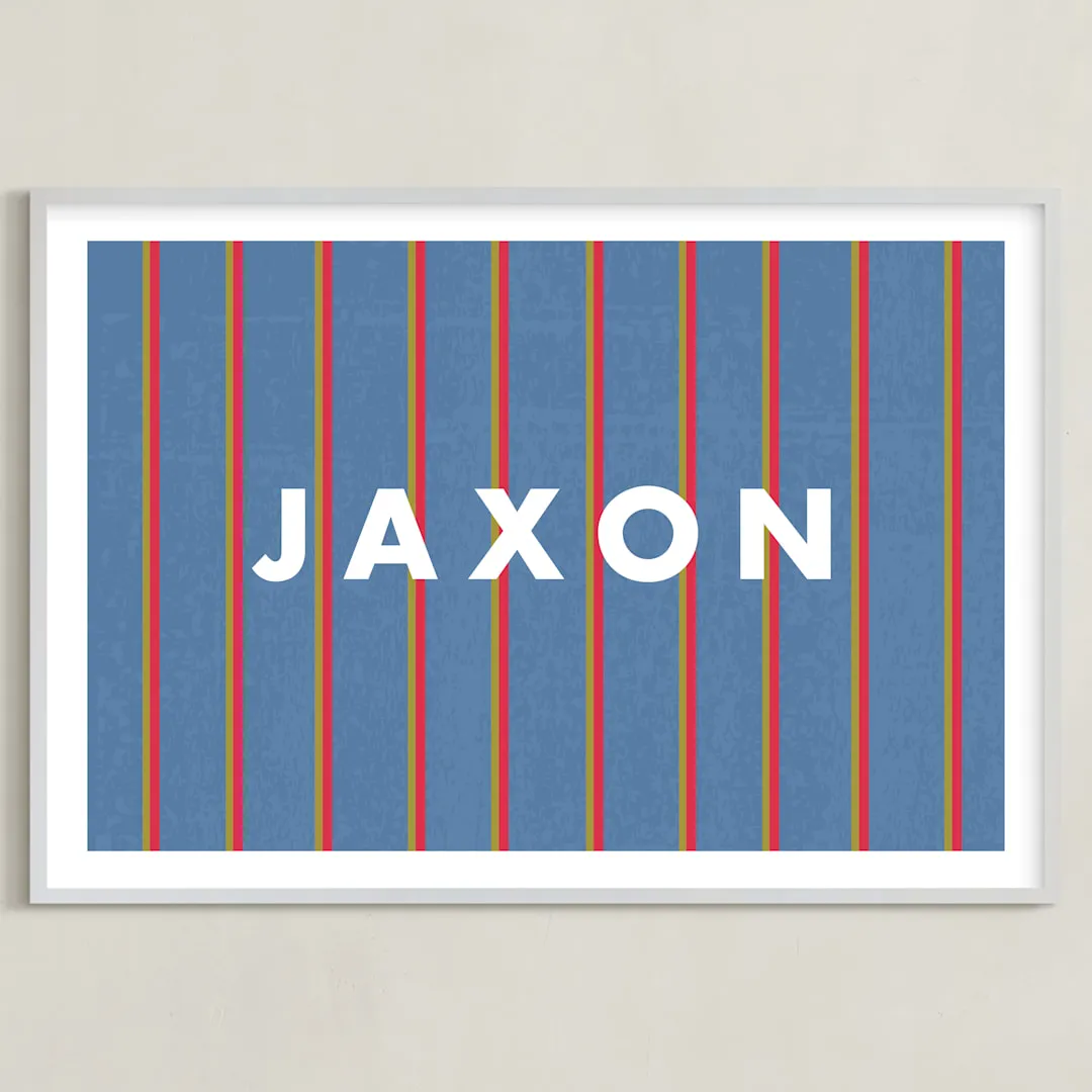 Classic Prep Personalized Art Print