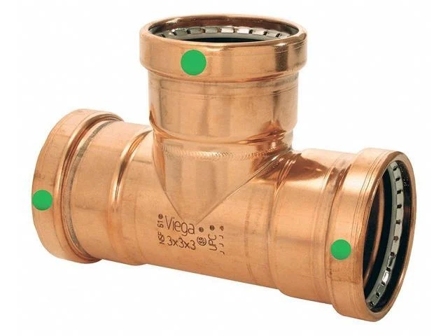 Viega 20803 Viega Propress Xl Tee, 2-1/2" X 2-1/2" X 1-1/2"