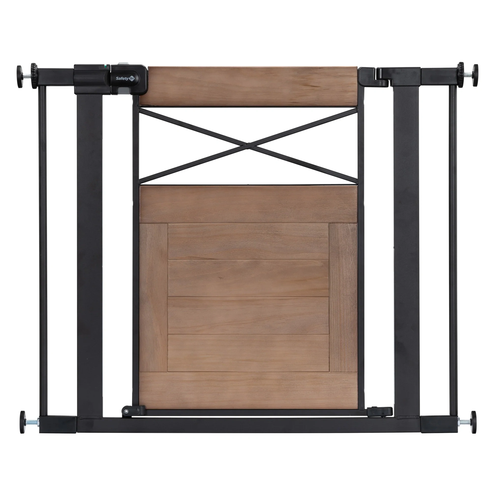 Easy Install Modern Farmhouse Baby Gate (rustic)