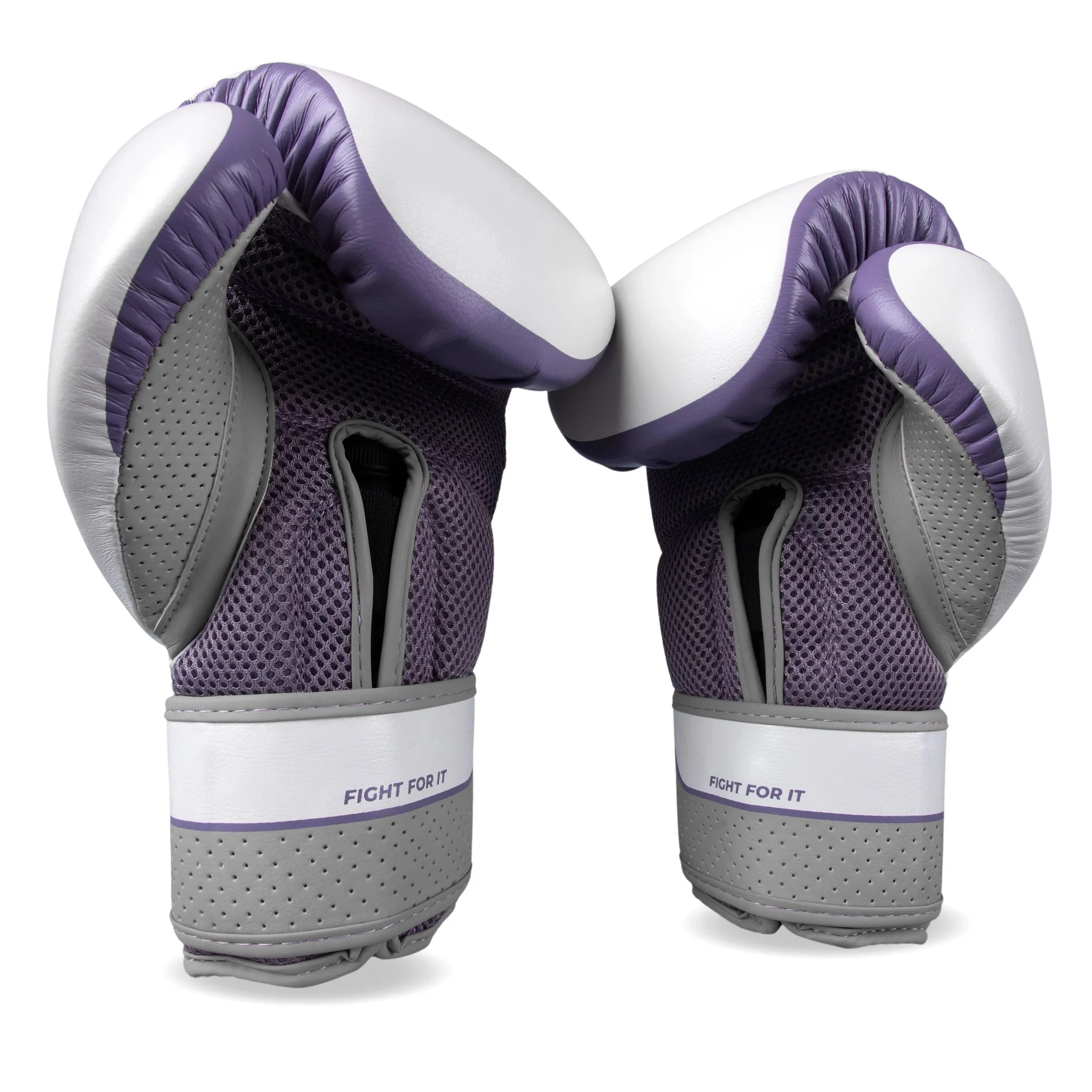Hyperstrike Women's Boxing Gloves - White/purple/12 Oz