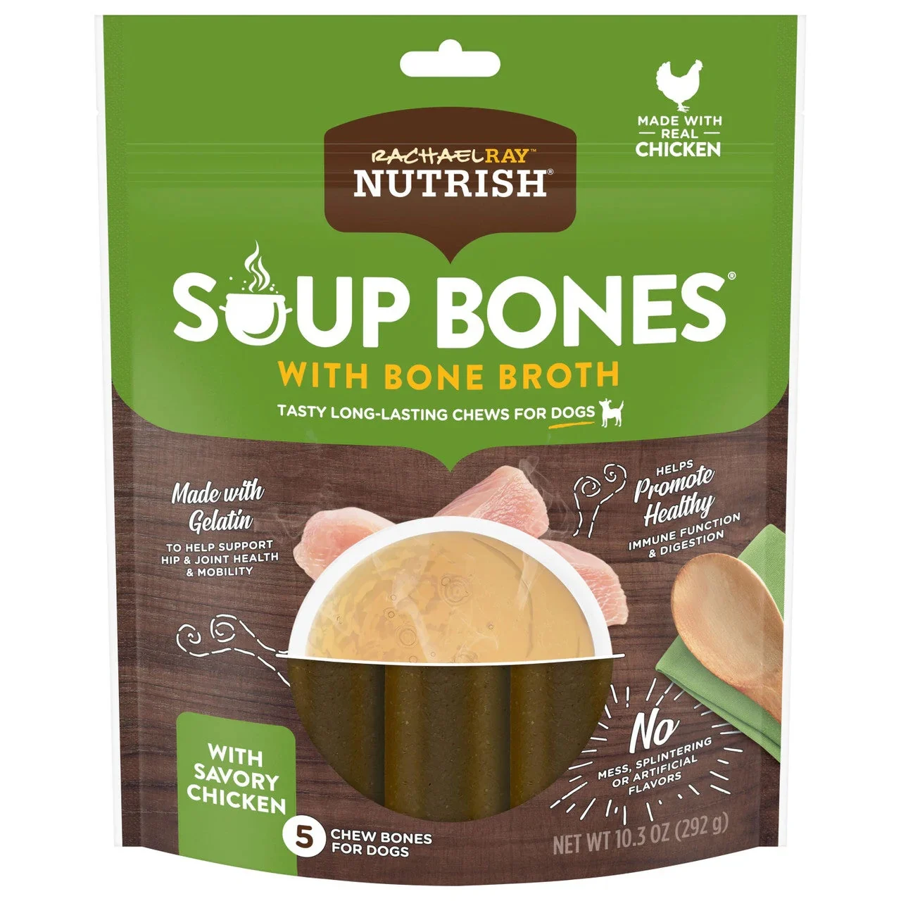 Rachael Ray Nutrish Soup Bones Dog Treats Chicken 12.6 Oz