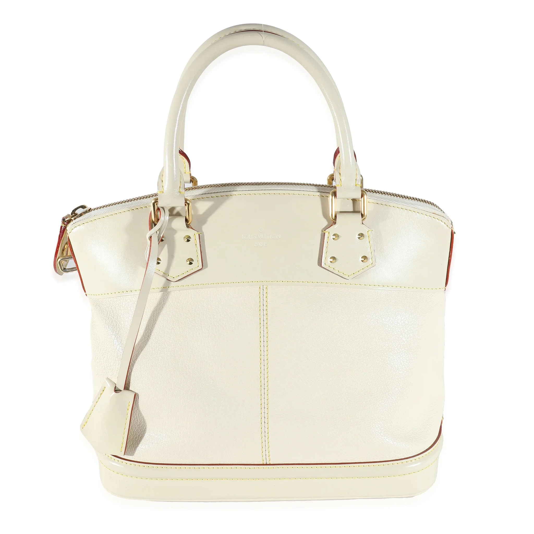 Louis Vuitton White Leather Suhali Lockit Pm