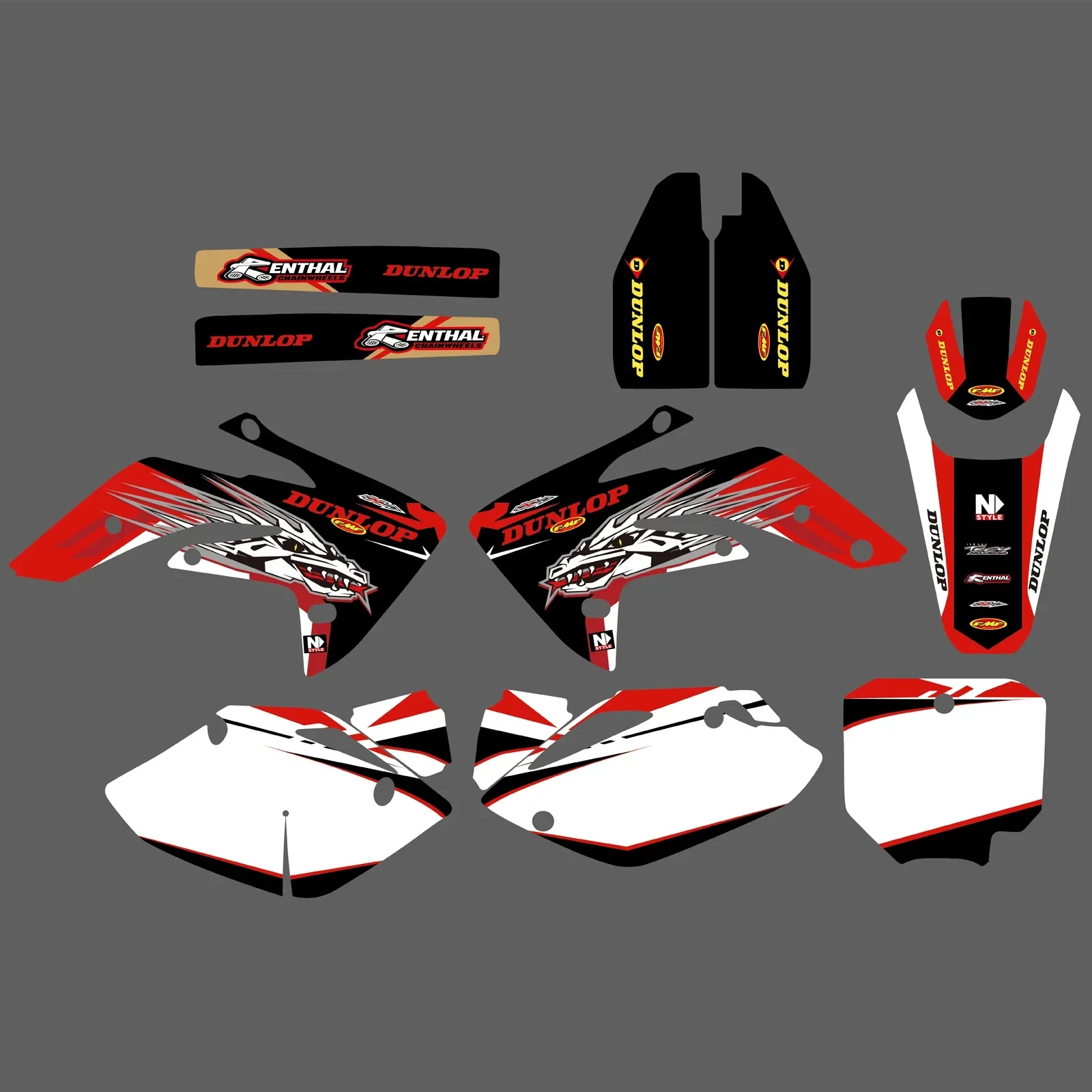Graphic Decals Stickers Set For Honda Crf150r 2007-2022 - 0050