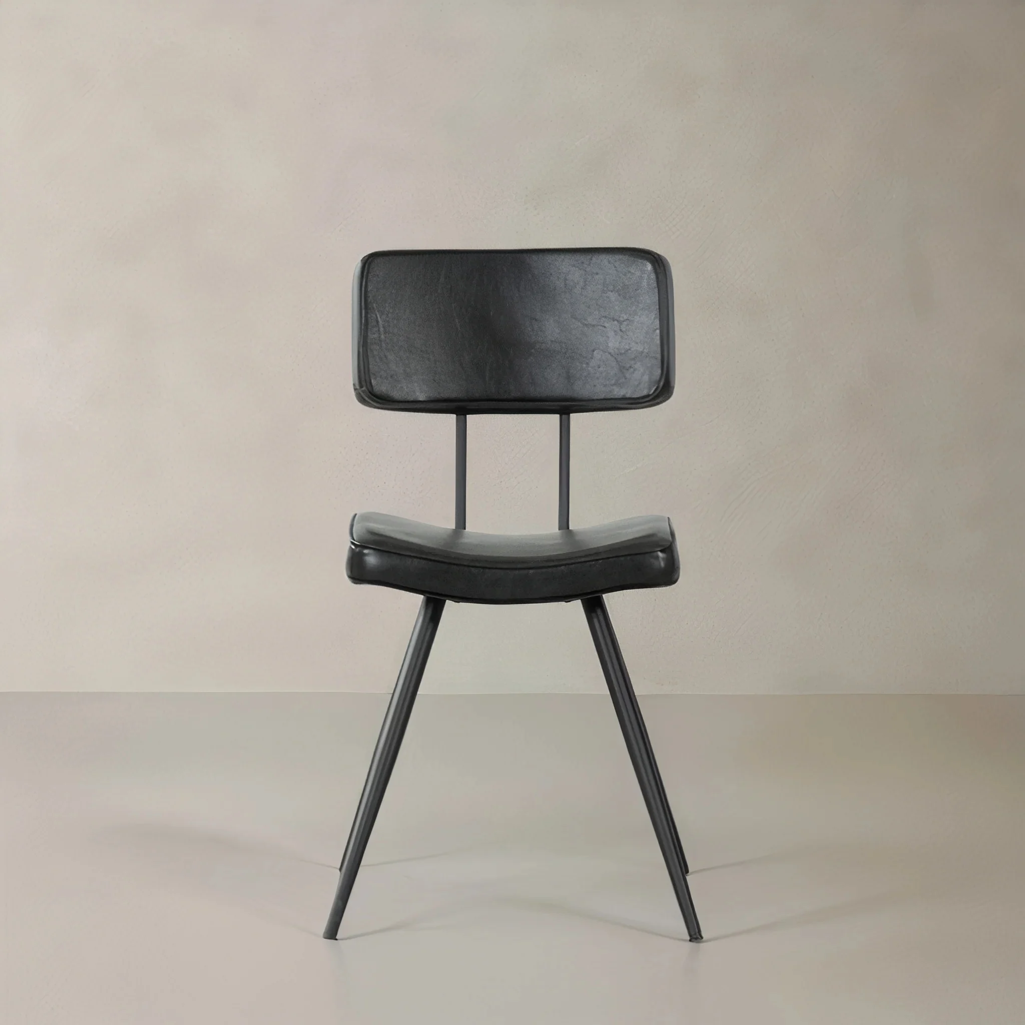 Mercer Leather Chair, Black